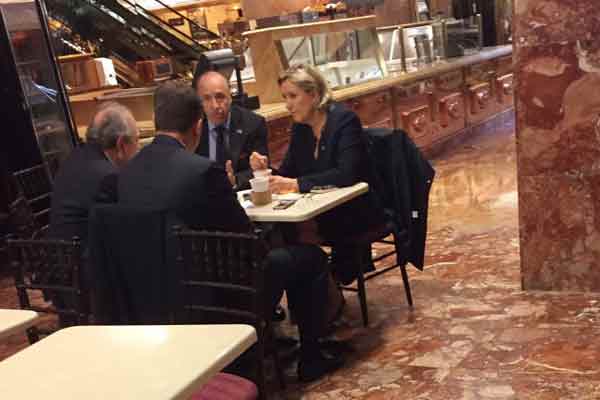 Marine Le Pen en visite à la Trump Tower