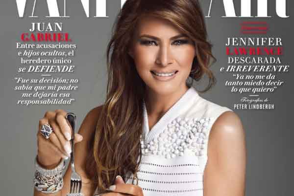 Melania Tump déguste des diamants en une de Vanity Fair Mexique