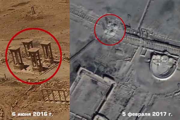 L’armée russe diffuse des images des destructions à Palmyre