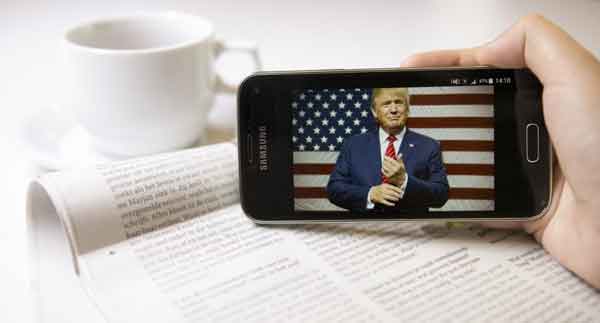 Le vieux smartphone de Donald Trump inquiète des sénateurs