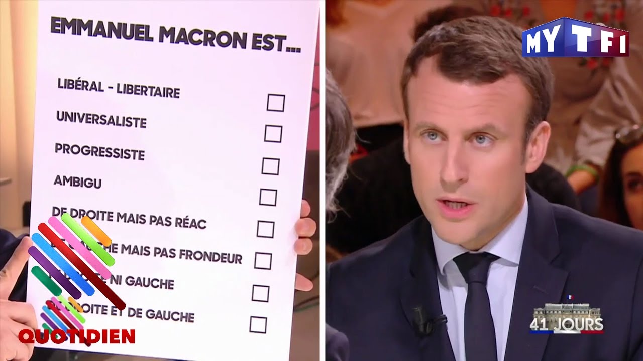 Télé:  Qui vraiment est Macron (selon lui-même) ? – Quotidien du 13 Mars
