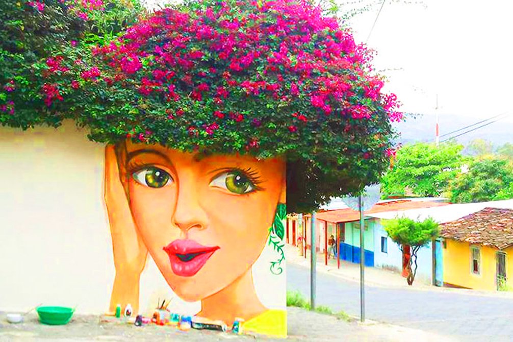 Quand le street art fusionne avec la nature