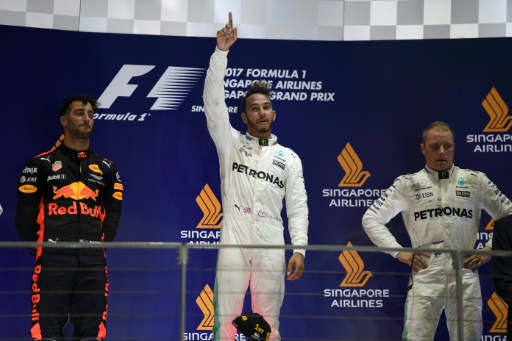 GP de Singapour: Hamilton (Mercedes) s’impose et prend le large en tête du championnat