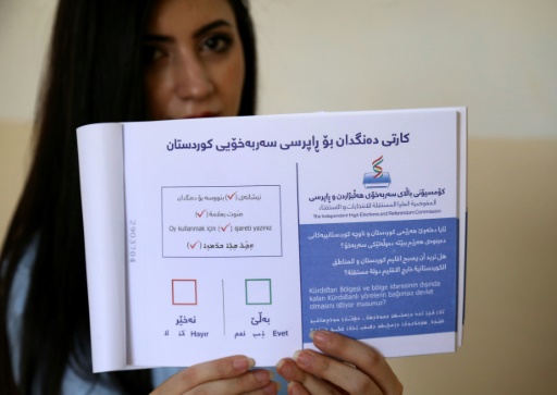 Irak: les Kurdes vont voter sur l’indépendance dans un climat de peur