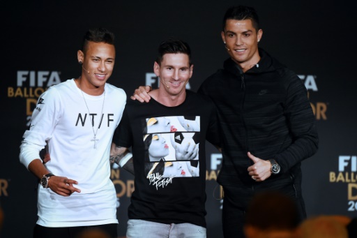 Joueur Fifa de l’année: Neymar, Ronaldo et Messi nommés pour le titre