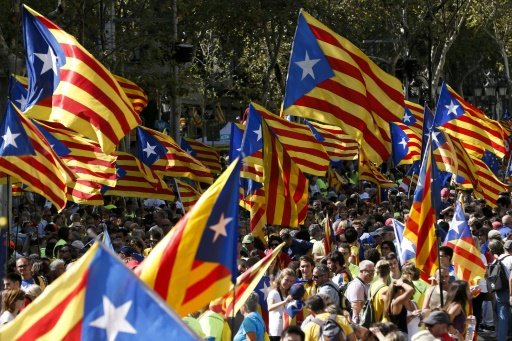 Les séparatistes catalans s’apprêtent à marcher “pour le oui” à l’indépendance