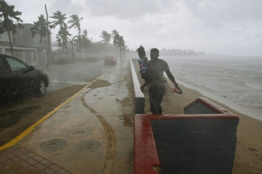 L’oeil de l’ouragan Maria touche terre à Porto Rico