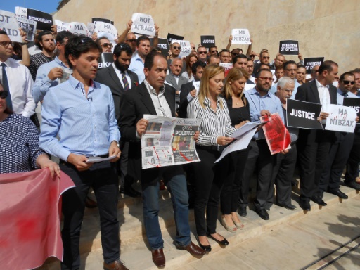 A Malte, manifestation et désir d’unité après le meurtre de la journaliste