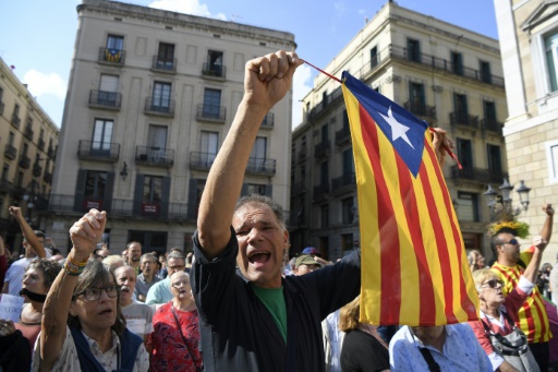 Catalogne: manifestations contre l’incarcération de deux indépendantistes
