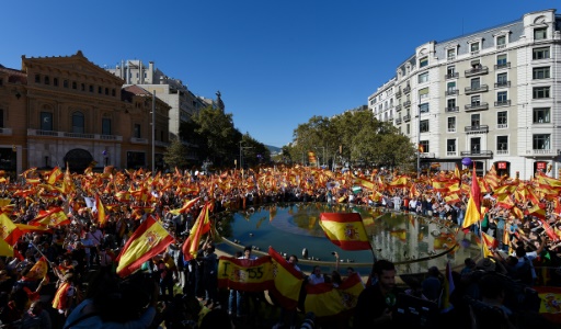 En Catalogne, les partisans de l’unité de l’Espagne donnent de la voix