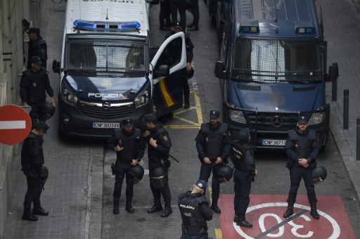 Les policiers nationaux harcelés en Catalogne