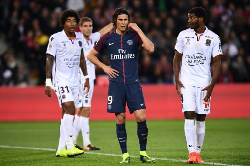 Ligue 1: deux buts de Cavani donnent un succès facile au PSG devant Nice