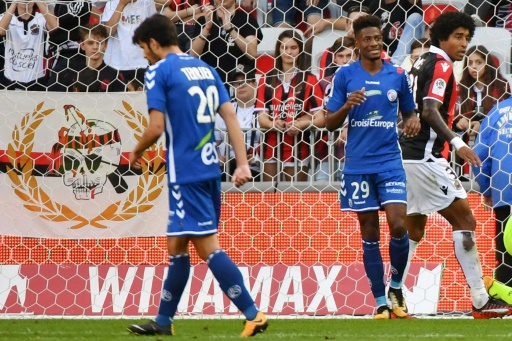 Ligue 1: Nice chute contre Strasbourg, quatrième défaite de rang
