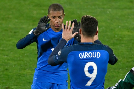 Mondial-2018: la France avec Giroud titulaire, et Mbappé remplaçant