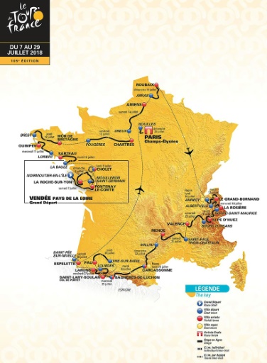 Tour de France-2018: trois arrivées au sommet