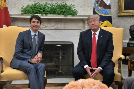 Trump reçoit Trudeau, négociations “difficiles” sur le libre-échange