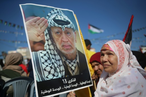 Les Palestiniens marquent le 13e anniversaire de la mort de Yasser Arafat