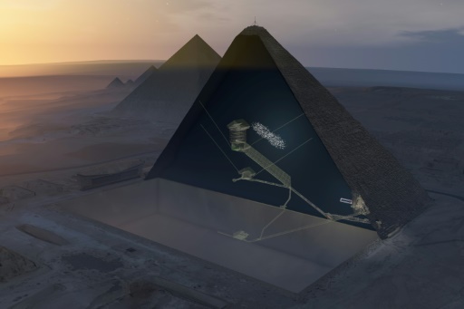 Une énorme cavité découverte au coeur de la pyramide de Khéops