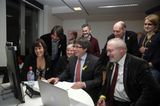A Bruxelles, les indépendantistes catalans célèbrent une “victoire amère”