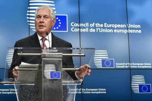 A Bruxelles, un Tillerson affaibli se heurte aux critiques des Européens