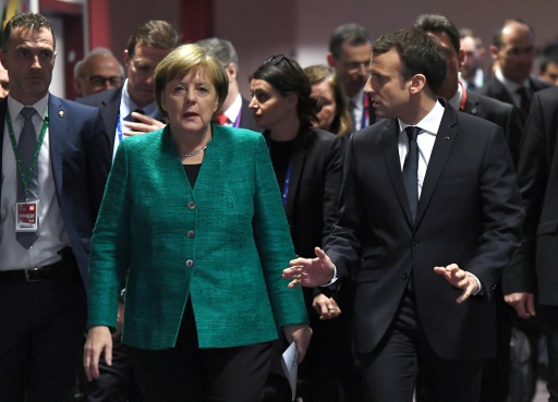 Réforme de la zone euro: Merkel et Macron veulent une position commune en mars