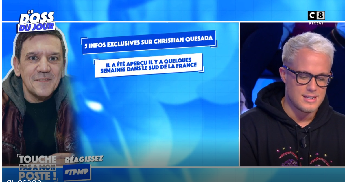 Christian Quesada (12 coups de midi) repéré “près d’une école” et “fauché”, nouvelles révélations